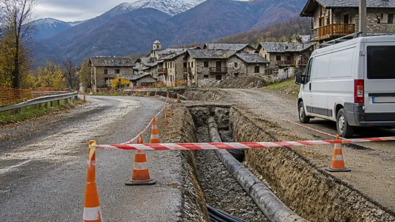 Villar Perosa chiede 11.000 euro a E‑Distribuzione per il cantiere che ha interrotto l'Internet in valle
