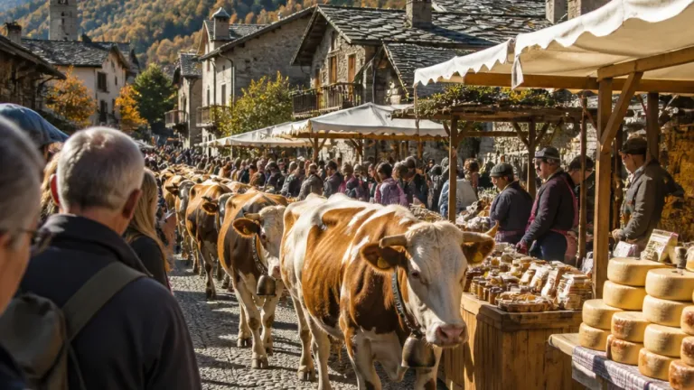 Bobbio Pellice, domenica 25 ottobre la Fîra d’la Calà con la sfilata delle mandrie